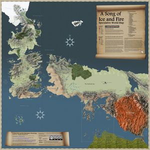 Song of ice and fire map