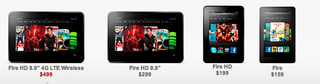 Kindle fire family